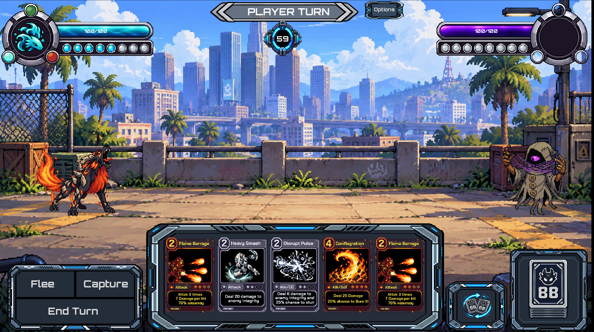 Battle Bytes card combat screenshot